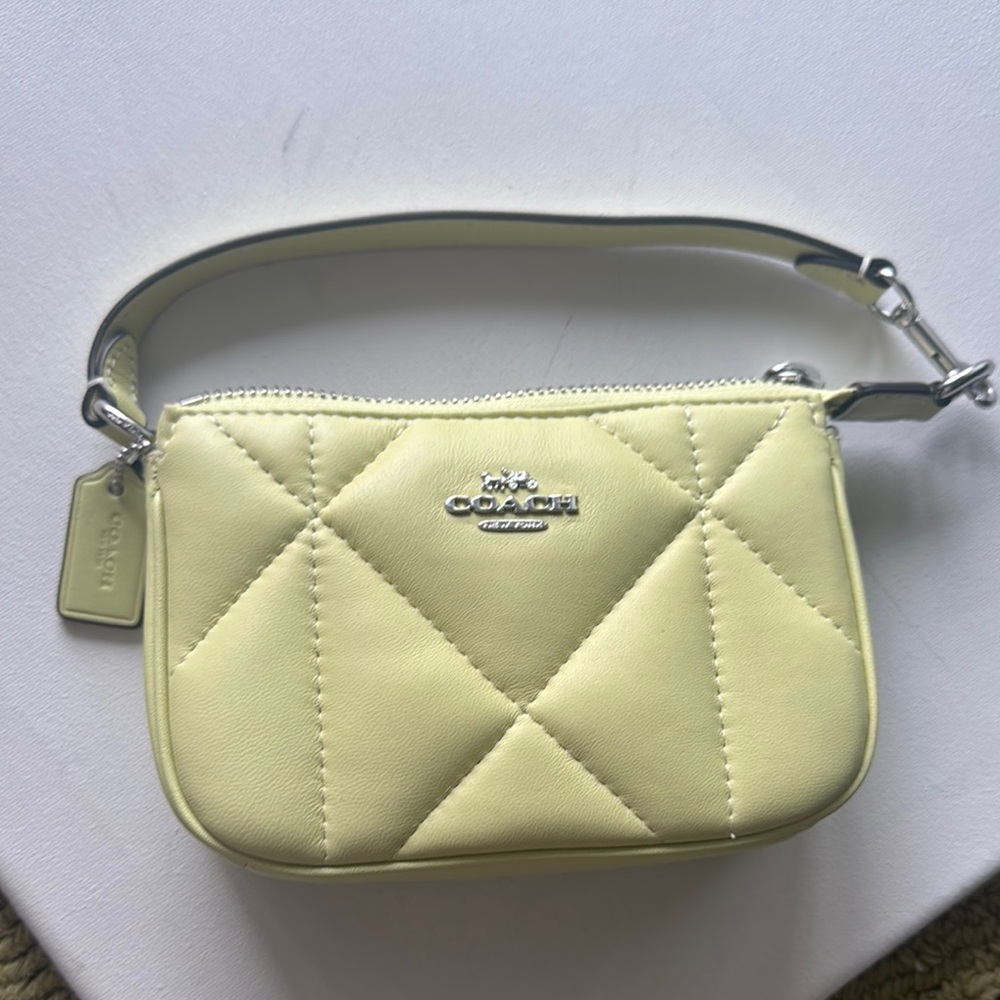 Coach Quilted Yellowish/green mini Bag